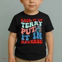 Groovy Back It Up Terry Put It In Reverse 4th Of July Funny Toddler T-Shirt thumb 2
