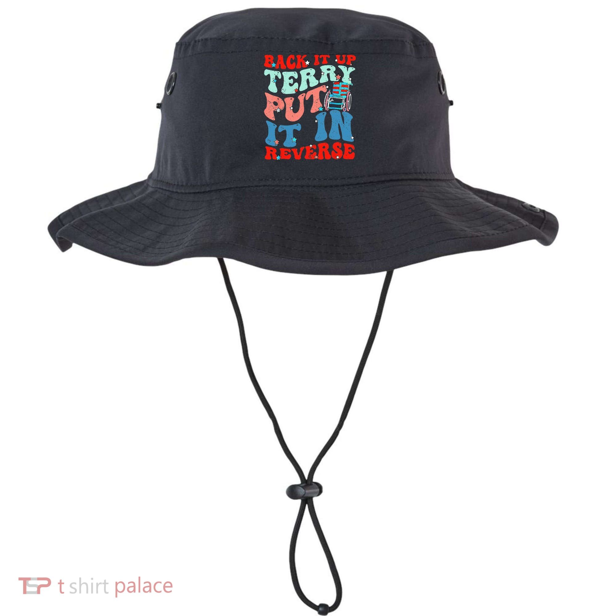 Groovy Back It Up Terry Put It In Reverse 4th Of July Funny Bucket Hat