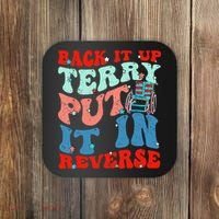 Groovy Back It Up Terry Put It In Reverse 4th Of July Funny Coaster thumb 0