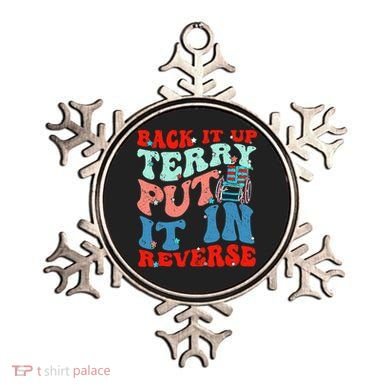 Groovy Back It Up Terry Put It In Reverse 4th Of July Funny Ornament