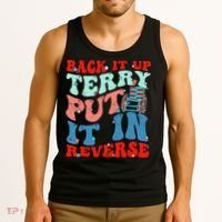 Groovy Back It Up Terry Put It In Reverse 4th Of July Funny Tank Top thumb 3