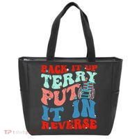 Groovy Back It Up Terry Put It In Reverse 4th Of July Funny Tote Bag thumb 0
