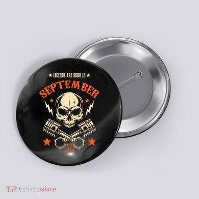 Gifts Born In September Birthday Legend Button