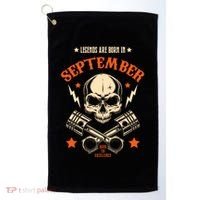 Gifts Born In September Birthday Legend Golf Towel thumb 0