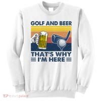 Golf Beer Joke Dad Funny Drinking Day Gift For Father's Day Sweatshirt thumb 0