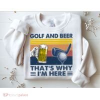 Golf Beer Joke Dad Funny Drinking Day Gift For Father's Day Sweatshirt thumb 2