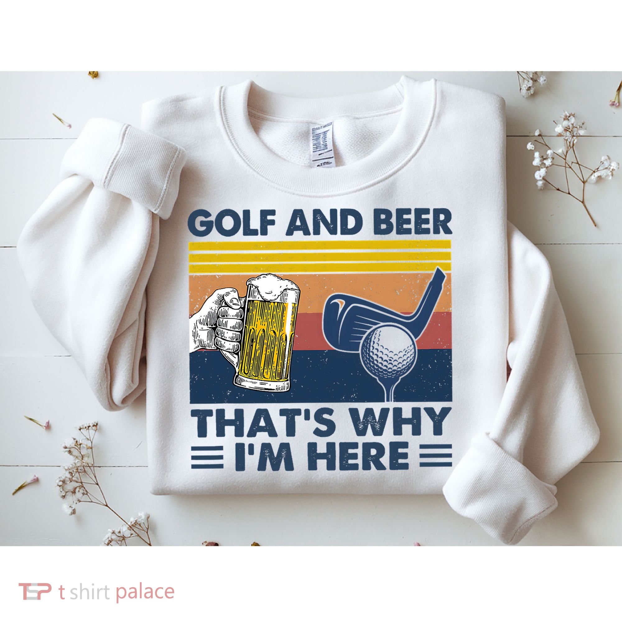 Golf Beer Joke Dad Funny Drinking Day Gift For Father's Day Sweatshirt