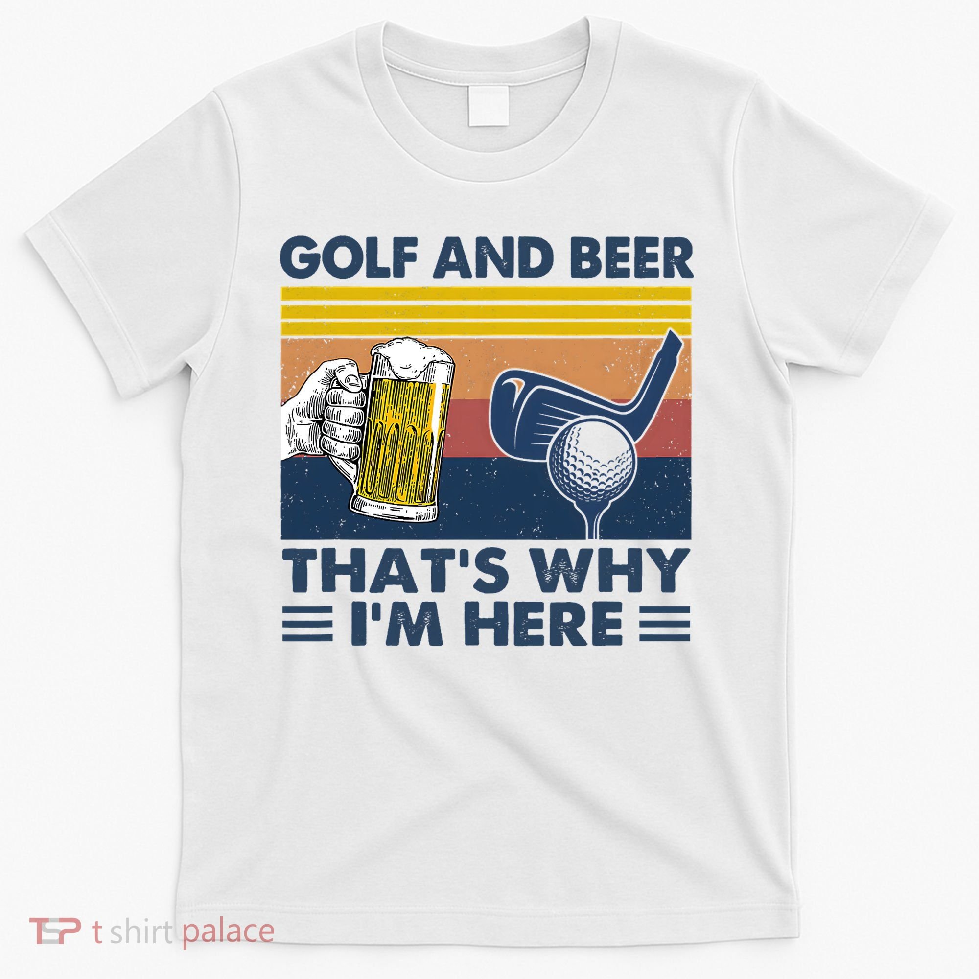 Golf Beer Joke Dad Funny Drinking Day Gift For Father's Day T-Shirt