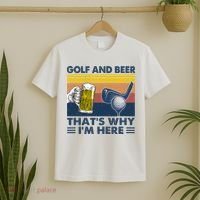 Golf Beer Joke Dad Funny Drinking Day Gift For Father's Day T-Shirt thumb 2