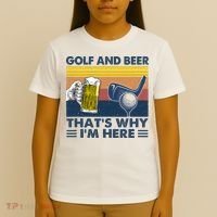 Golf Beer Joke Dad Funny Drinking Day Gift For Father's Day T-Shirt thumb 4