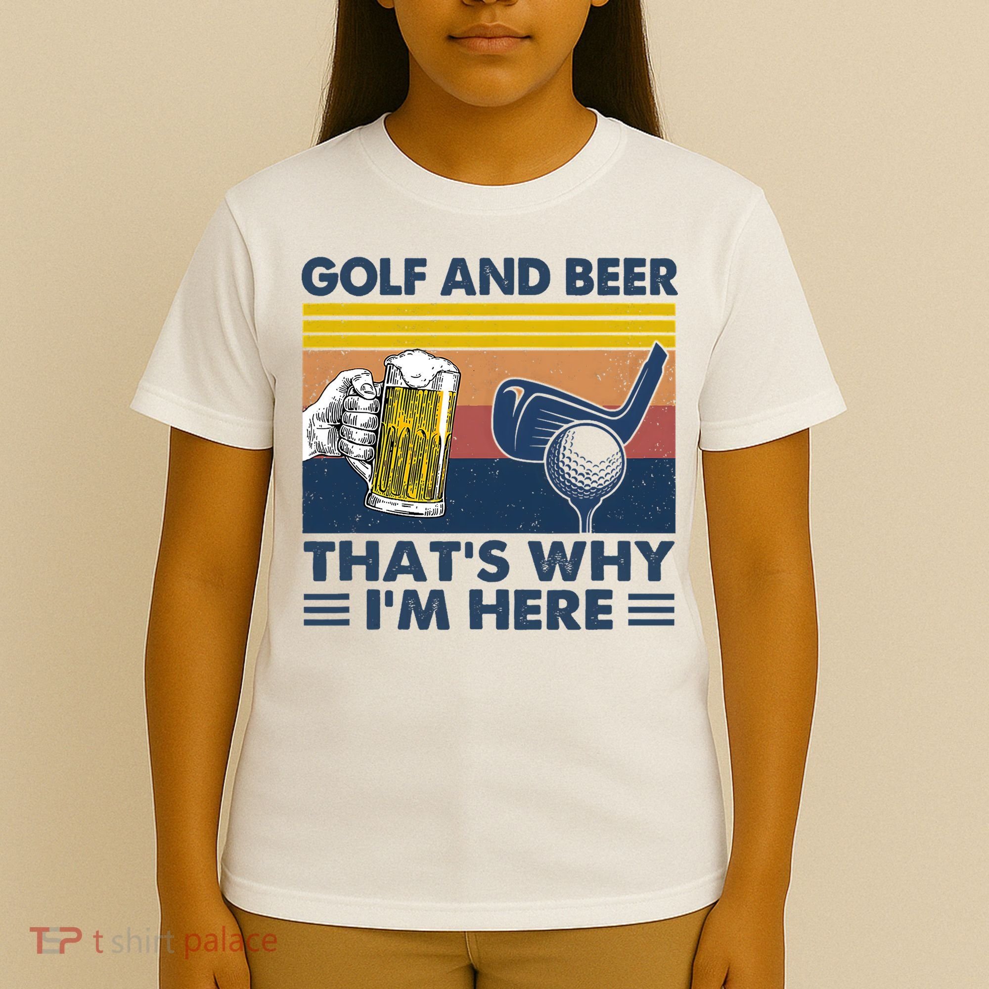 Golf Beer Joke Dad Funny Drinking Day Gift For Father's Day T-Shirt