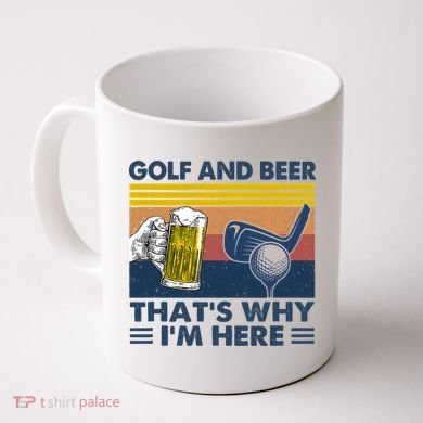 Golf Beer Joke Dad Funny Drinking Day Gift For Father's Day Coffee Mug