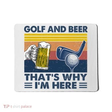 Golf Beer Joke Dad Funny Drinking Day Gift For Father's Day Mousepad