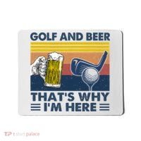 Golf Beer Joke Dad Funny Drinking Day Gift For Father's Day Mousepad thumb 0