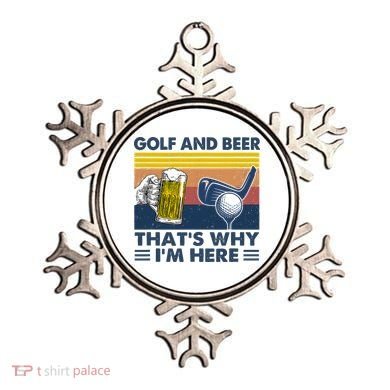 Golf Beer Joke Dad Funny Drinking Day Gift For Father's Day Ornament