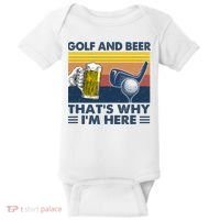 Golf Beer Joke Dad Funny Drinking Day Gift For Father's Day Baby Bodysuit thumb 0