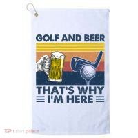 Golf Beer Joke Dad Funny Drinking Day Gift For Father's Day Golf Towel thumb 0