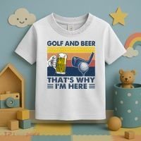 Golf Beer Joke Dad Funny Drinking Day Gift For Father's Day Toddler T-Shirt thumb 3