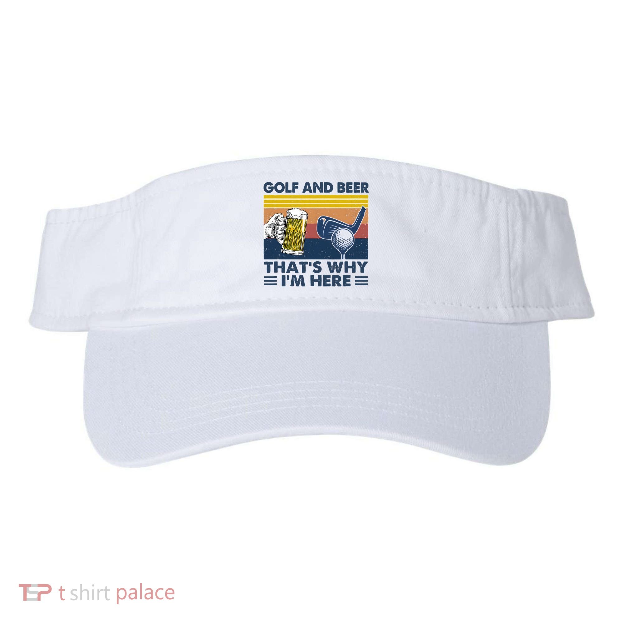 Golf Beer Joke Dad Funny Drinking Day Gift For Father's Day Visor