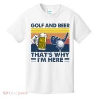 Golf Beer Joke Dad Funny Drinking Day Gift For Father's Day Kids T-Shirt thumb 0