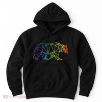 Geometric Bear Lgb Rainbow Flag Hoodie thumb 0