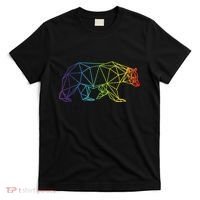 Geometric Bear Lgb Rainbow Flag T-Shirt thumb 0
