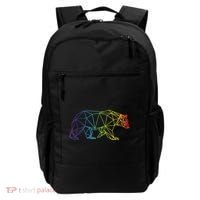 Geometric Bear Lgb Rainbow Flag Backpack thumb 0