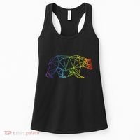 Geometric Bear Lgb Rainbow Flag Women's Tank Top thumb 0
