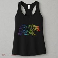 Geometric Bear Lgb Rainbow Flag Women's Tank Top thumb 3