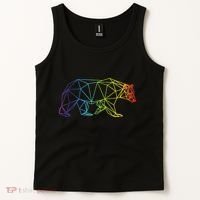 Geometric Bear Lgb Rainbow Flag Tank Top thumb 2
