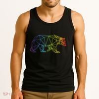 Geometric Bear Lgb Rainbow Flag Tank Top thumb 3
