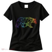 Geometric Bear Lgb Rainbow Flag Women's T-Shirt thumb 0
