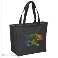 Geometric Bear Lgb Rainbow Flag Tote Bag thumb 2