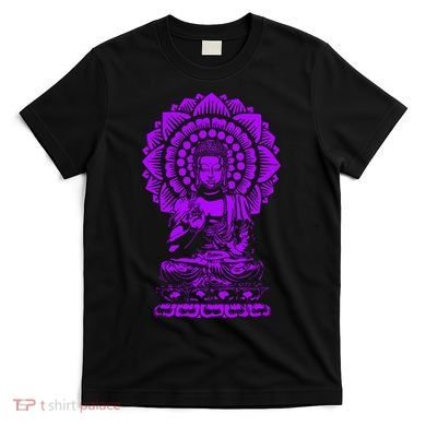 Golden Buddha Lotus Mandala T-Shirt