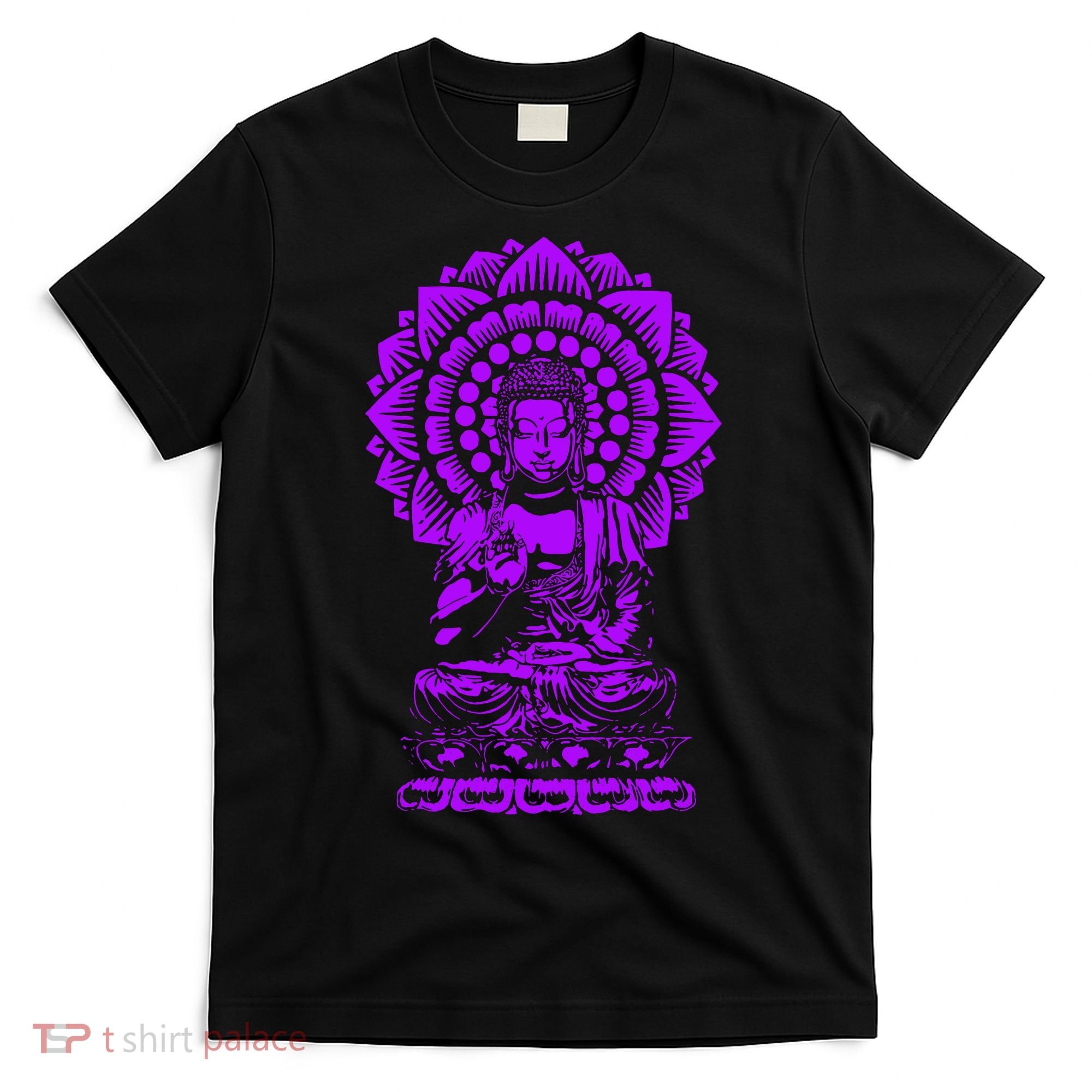 Golden Buddha Lotus Mandala T-Shirt