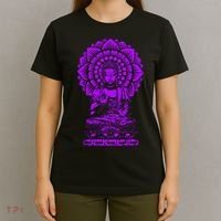 Golden Buddha Lotus Mandala T-Shirt thumb 4