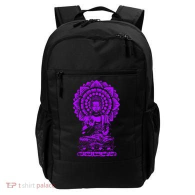 Golden Buddha Lotus Mandala Backpack