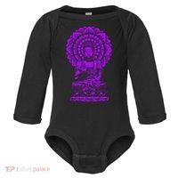 Golden Buddha Lotus Mandala Baby Long Sleeve Bodysuit thumb 0