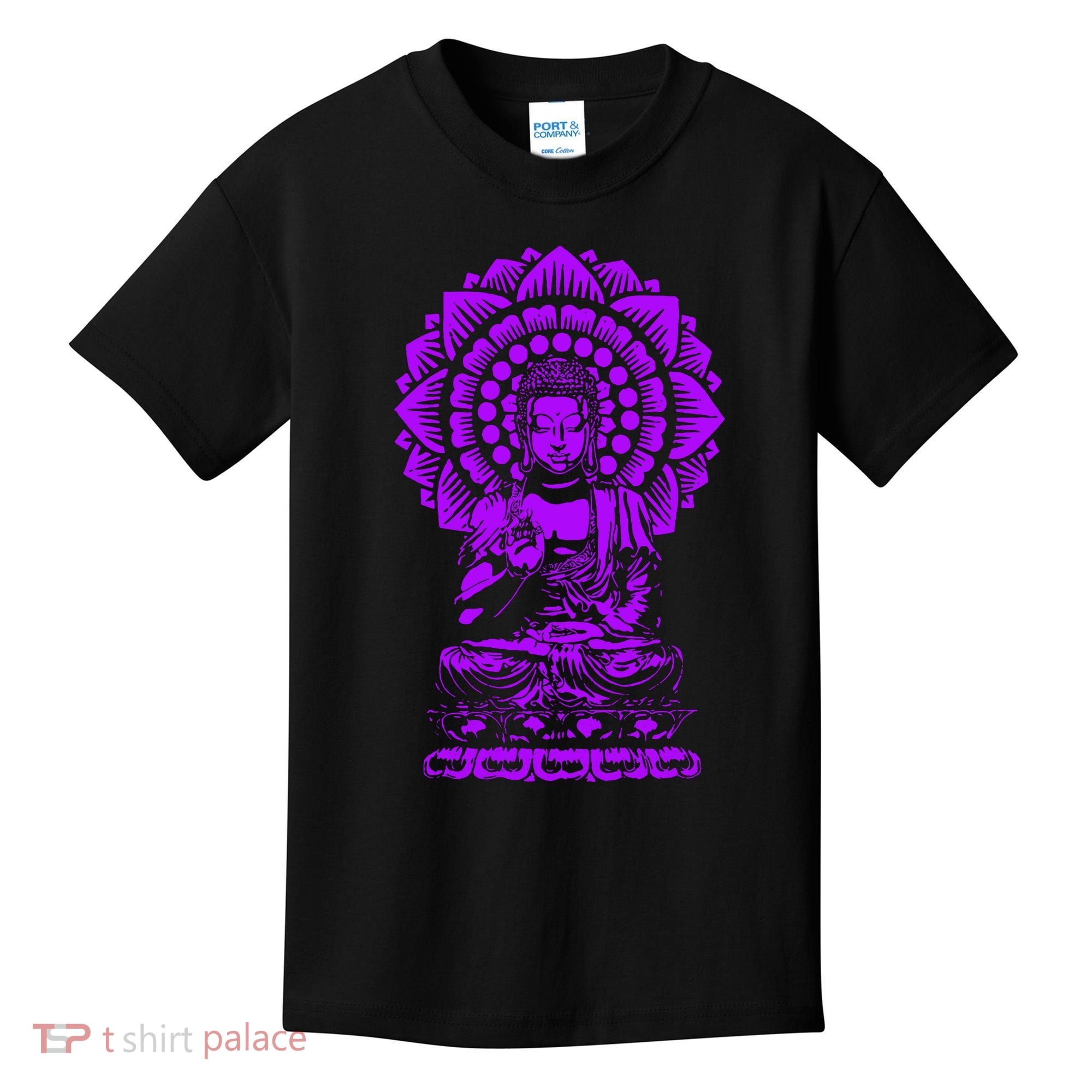 Golden Buddha Lotus Mandala Kids T-Shirt