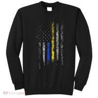 Gold Blue Line 911 Police Dispatcher First Responder Sweatshirt thumb 0