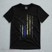 Gold Blue Line 911 Police Dispatcher First Responder T-Shirt thumb 5