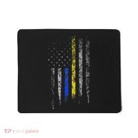 Gold Blue Line 911 Police Dispatcher First Responder Mousepad thumb 0