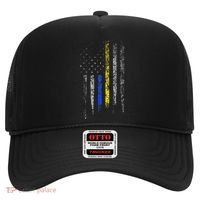 Gold Blue Line 911 Police Dispatcher First Responder Hat thumb 0