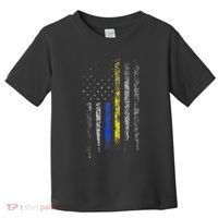Gold Blue Line 911 Police Dispatcher First Responder Toddler T-Shirt thumb 0