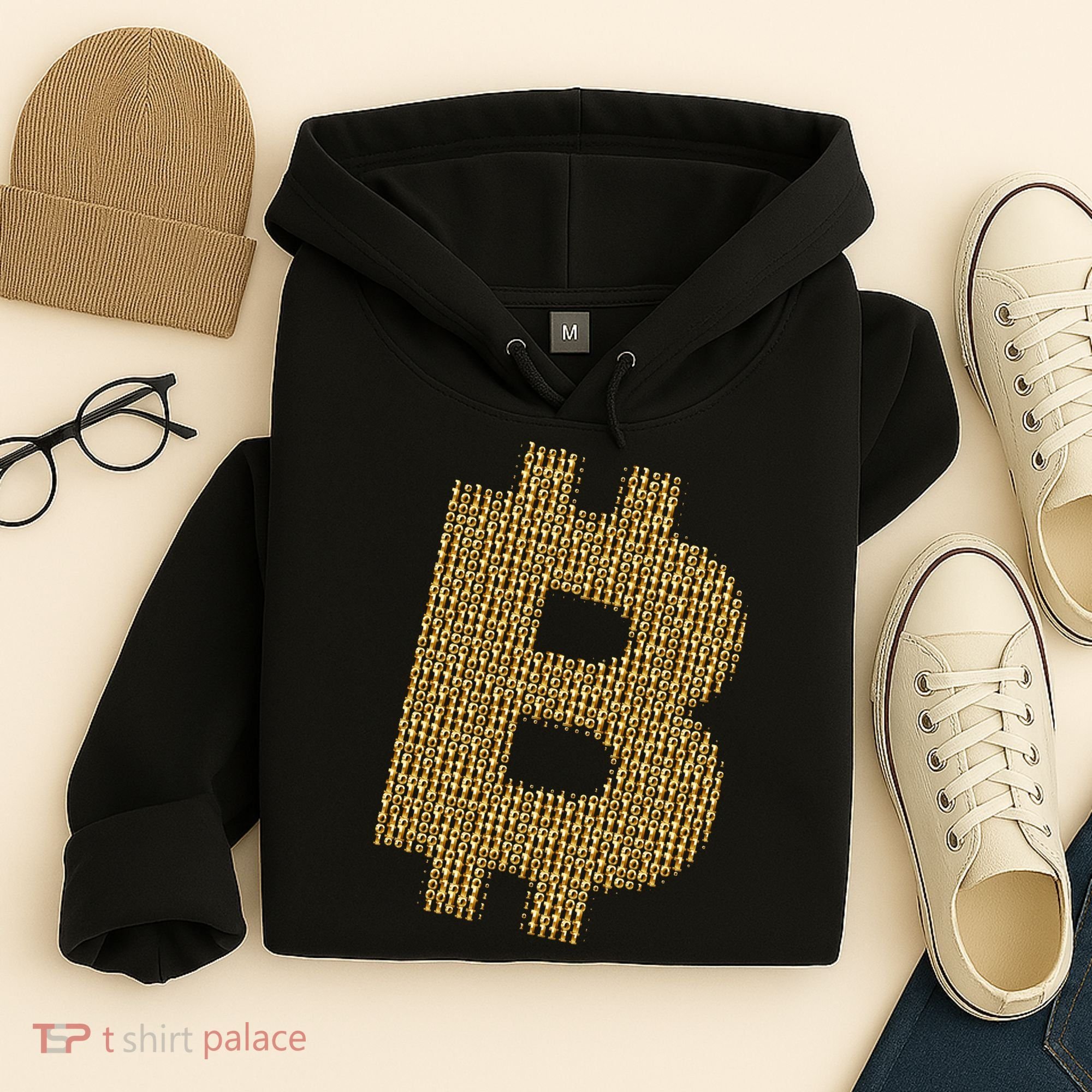 Golden Bitcoin Logo Limited Edition Hoodie