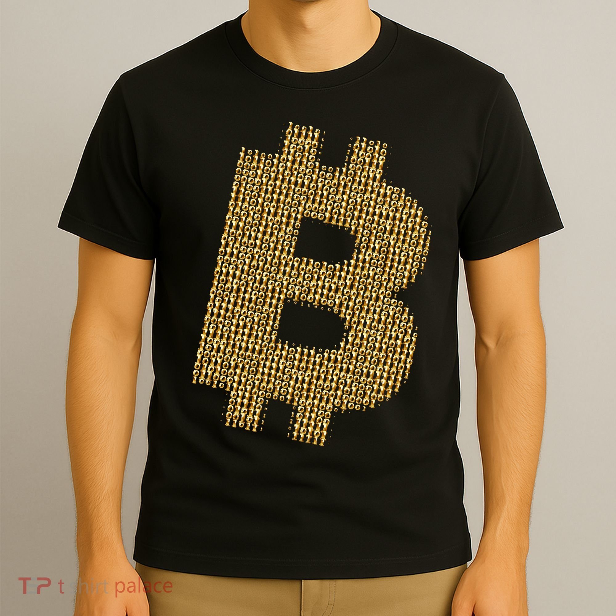 Golden Bitcoin Logo Limited Edition T-Shirt