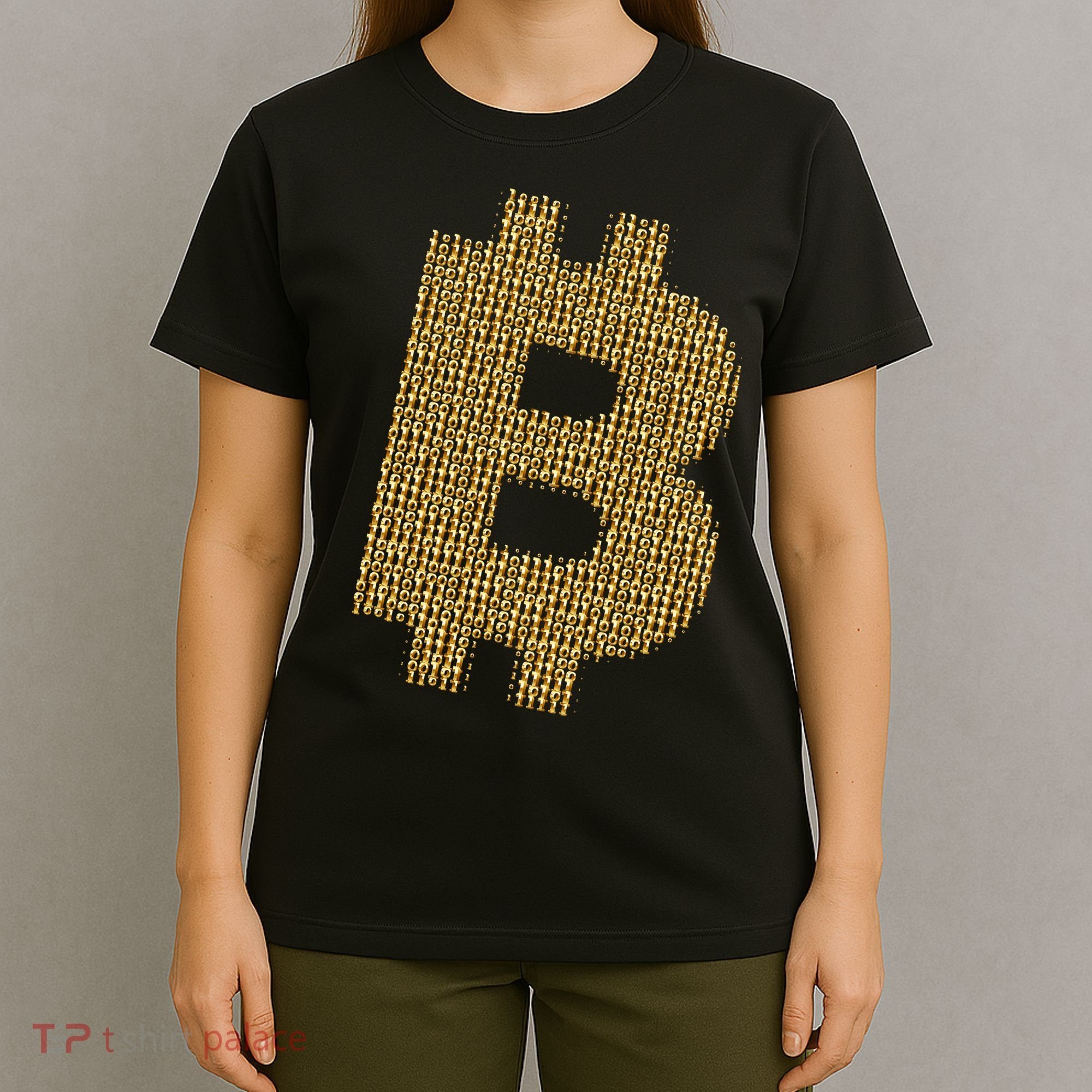 Golden Bitcoin Logo Limited Edition T-Shirt