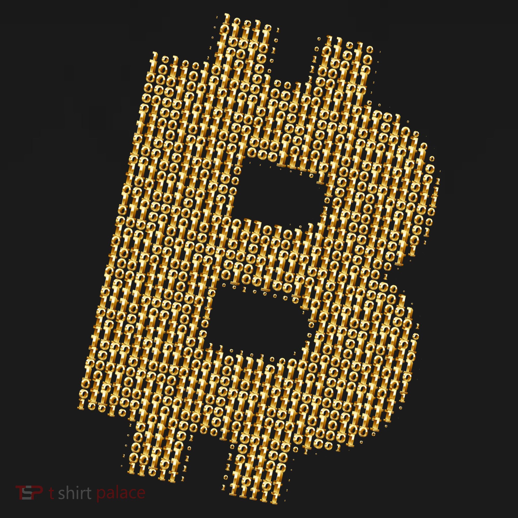 Golden Bitcoin Logo Limited Edition T-Shirt