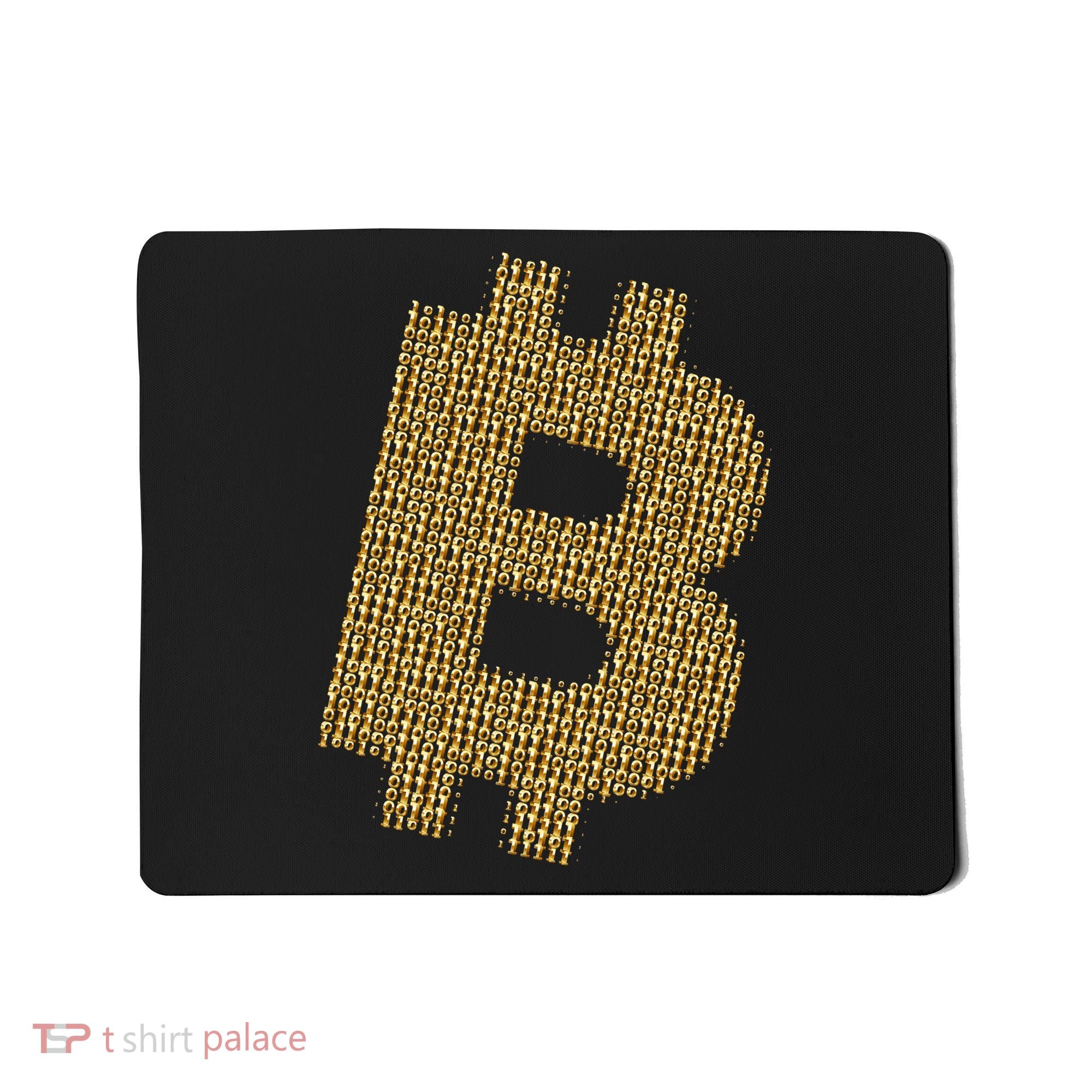 Golden Bitcoin Logo Limited Edition Mousepad