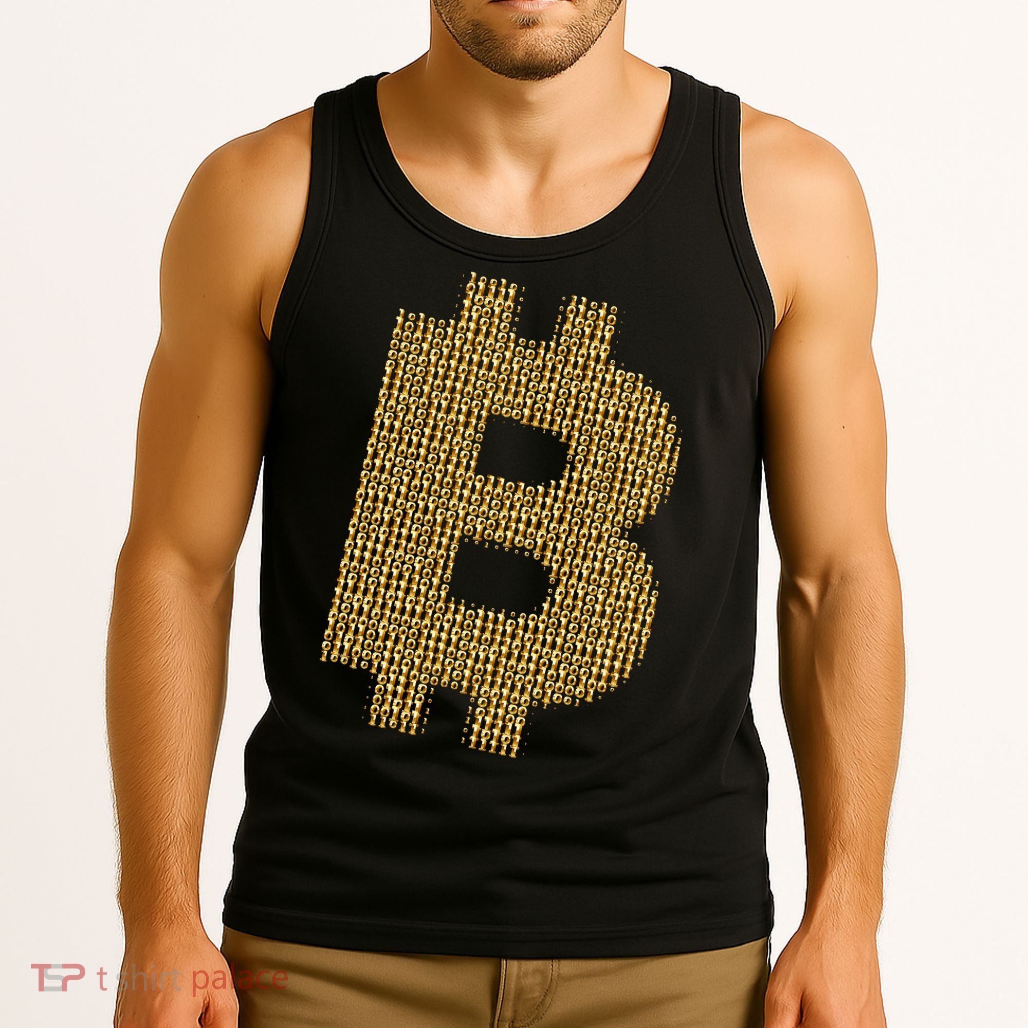 Golden Bitcoin Logo Limited Edition Tank Top